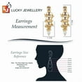 thumbnail image 4 of Lucky Jewellery Back Meenakari Stone Bollywood Style Handcrafted Indian Jewelry 18k Gold Plated White Color Tika Earring Combo Uncut Big Faux Kundan Choker Necklace Set, 4 of 4