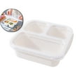 thumbnail image 1 of Dvruxg Bento Box, 3 Compartments Meal Prep Containers Reusable Lunch Containers, Food Storage Containers with Lids, Stackable Snack Boxes for Work and Travel, 1 of 5