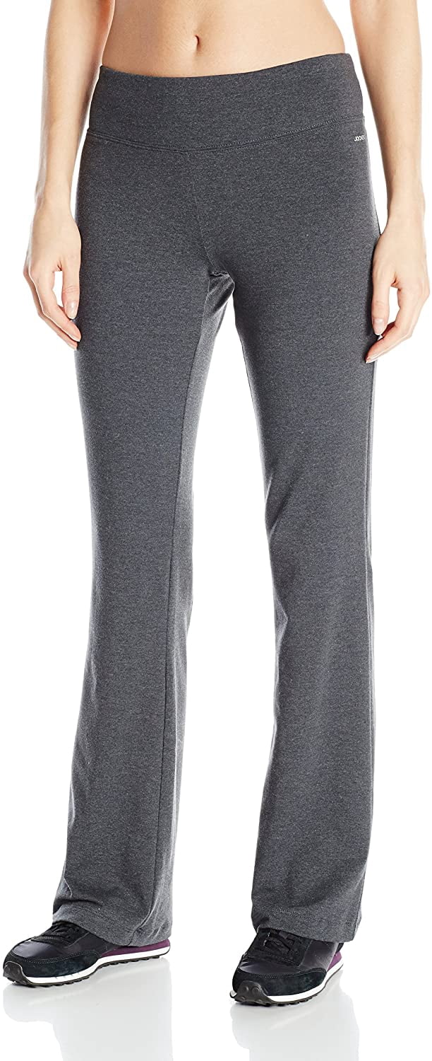 Jockey Women's Activewear Cotton Stretch Bootleg Pant , charcoal, XL