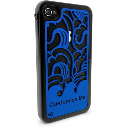 Apple iPhone 4 and 4s 3D Printed Custom Phone Case - Waves Design