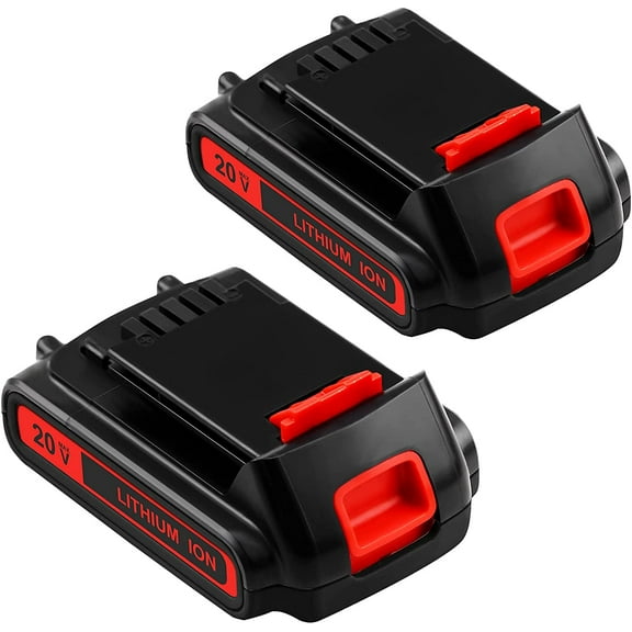 2Packs LBXR20 3000mAh Replacement Battery Compatible with Black and Decker 20V Lithium Battery Max LB20 LBX20 LST220 LBXR2020 LB2X4020 Cordless Power Tools