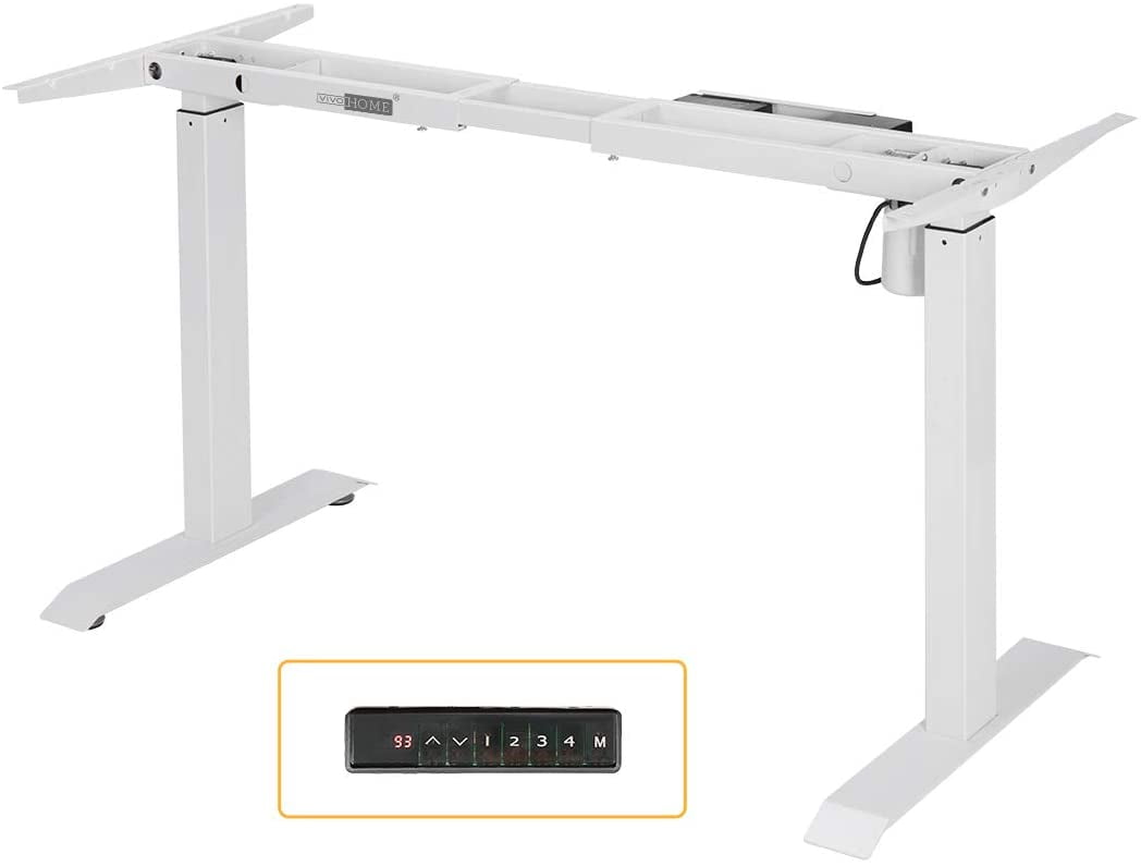 Electric Stand Up Desk Frame w/Single Motor Height Adjustable Standing Base New 