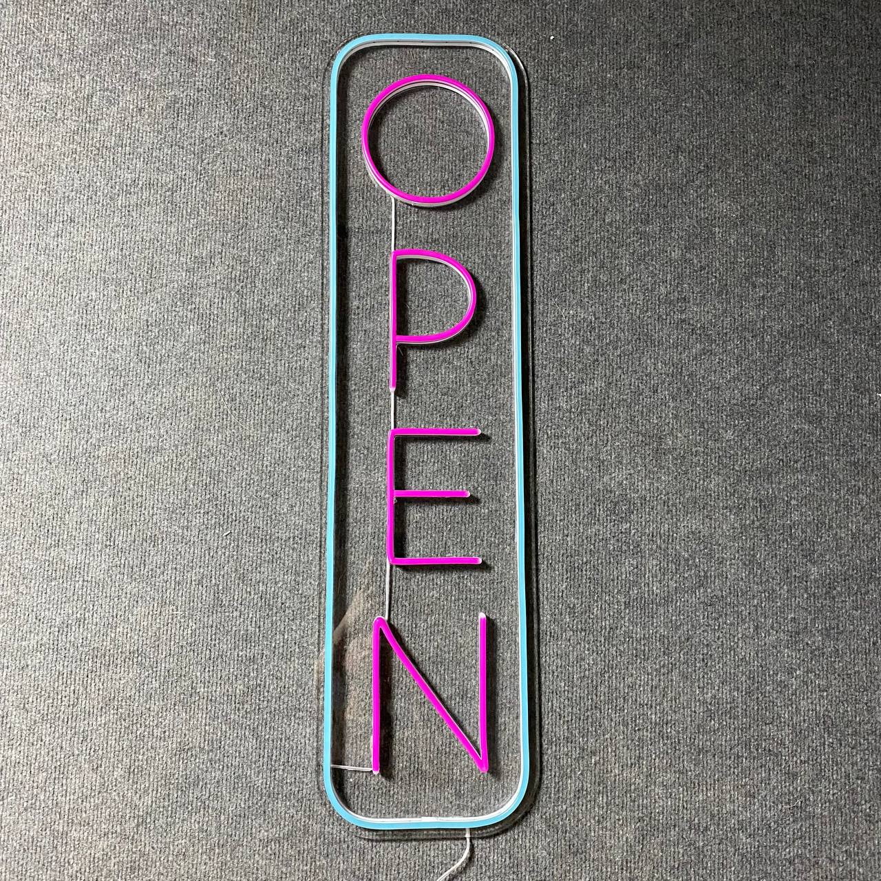 Glowneon Open Neon Sign, Handmade Open Led Sign Wall Decor, Welcome Sign For Shop Decor 20in x 5in