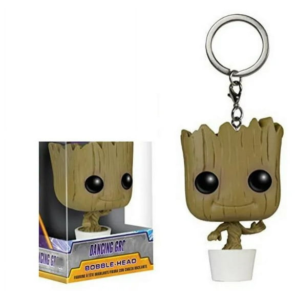 FUNKO POP Guardians of the Galaxy Grooted Morty Keychain Toy Suicide Squad Alien Vinyl Action Figures Toys L01 Kid Gift