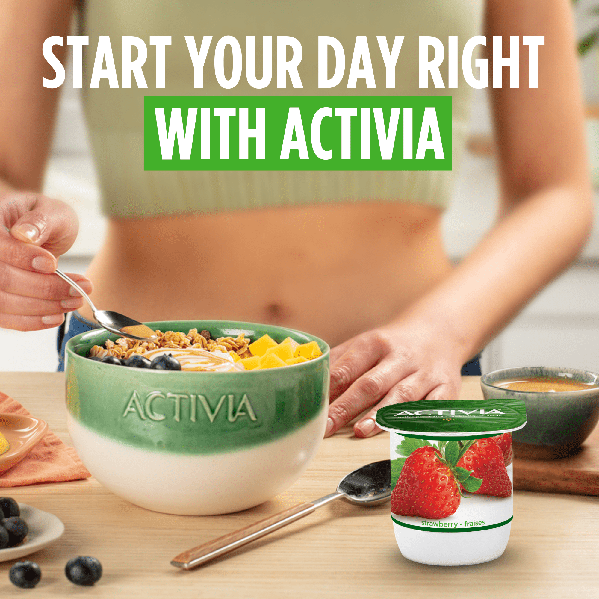 Activia Probiotic Yogurt, Blueberry, 650 g