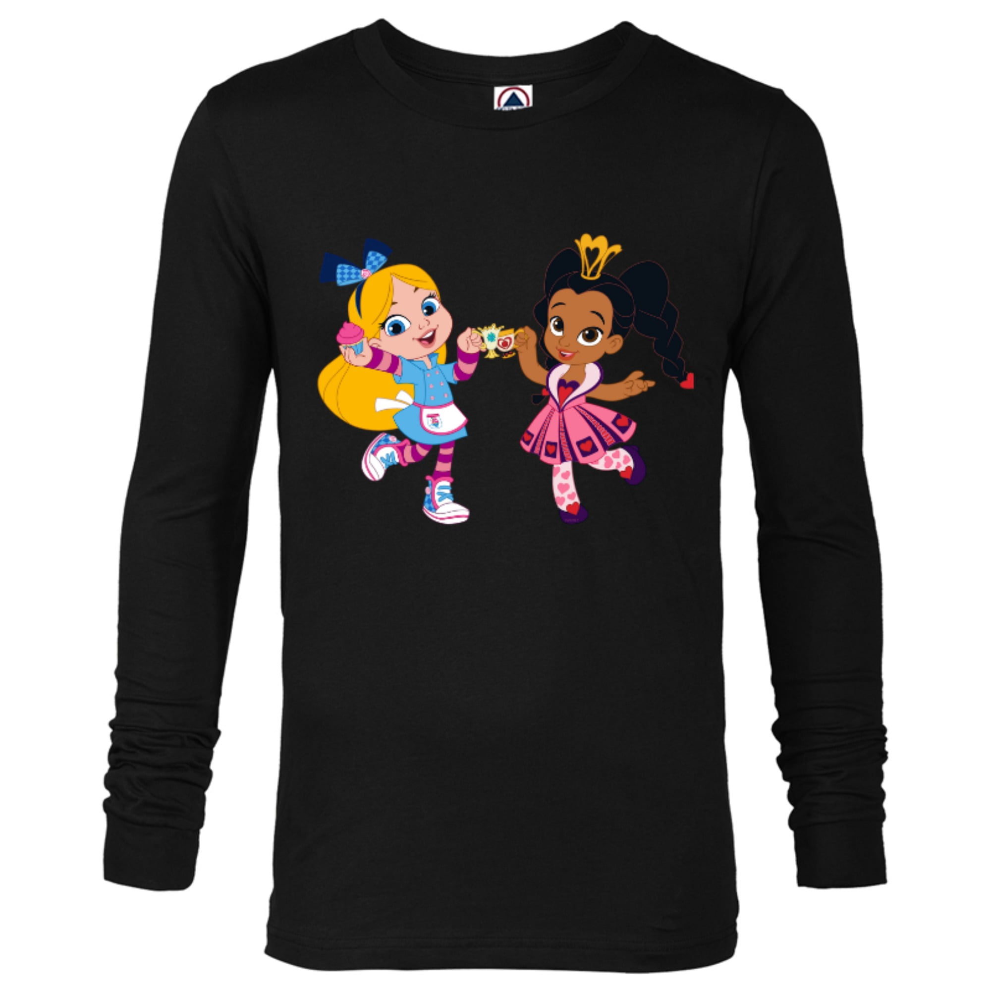 Disney Alice S Wonderland Bakery Alice And Princess Rosa Long Sleeve T Shirt For Men Customized Black Walmart Com