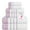 White /Lavender, variant on Casa Copenhagen White Bay, 6 Pieces Towel Set- White with Blue-Green and Grey Border, 600 GSM, 2Bath, 2Hands, 2Washcloths Egyptian Cotton Towel for Hotel Spa Kitchen Bathroom Kitchen & Shower