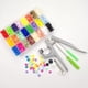 thumbnail image 4 of Sujetadores de presión de plástico de 24 colores con herramientas de alicates de metal, 4 of 5