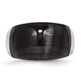 thumbnail image 4 of Chisel Stainless Steel 12mm Black Cat's Eye Ring, 4 of 7