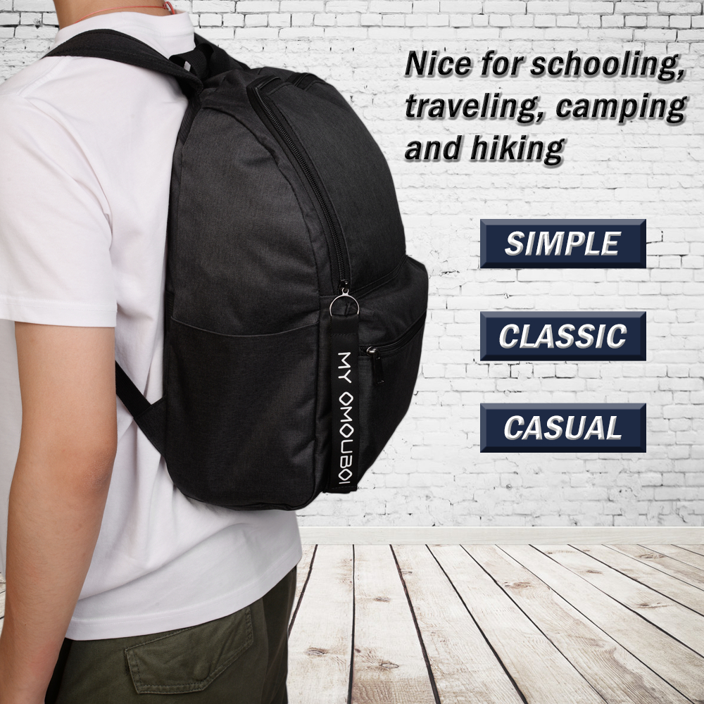 Casual Daypack Zipper Knapsack 