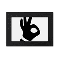 thumbnail image 1 of OK Gesture Outline Pattern Desktop Photo Frame Ornaments Picture Art Painting, 1 of 3
