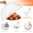 thumbnail image 3 of 6 redes protectoras plegables para mesa de comedor, cubiertas de malla para platos y platos, para el hogar., 3 of 8