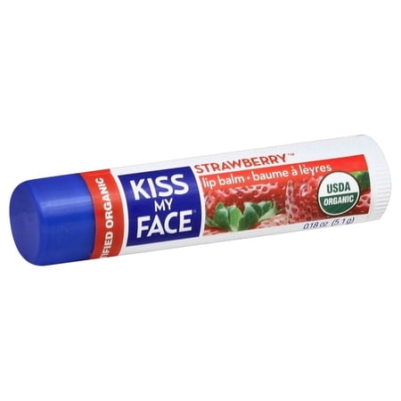 Kiss My Face - Organic Lip Balm Strawberry - 0.18 oz.