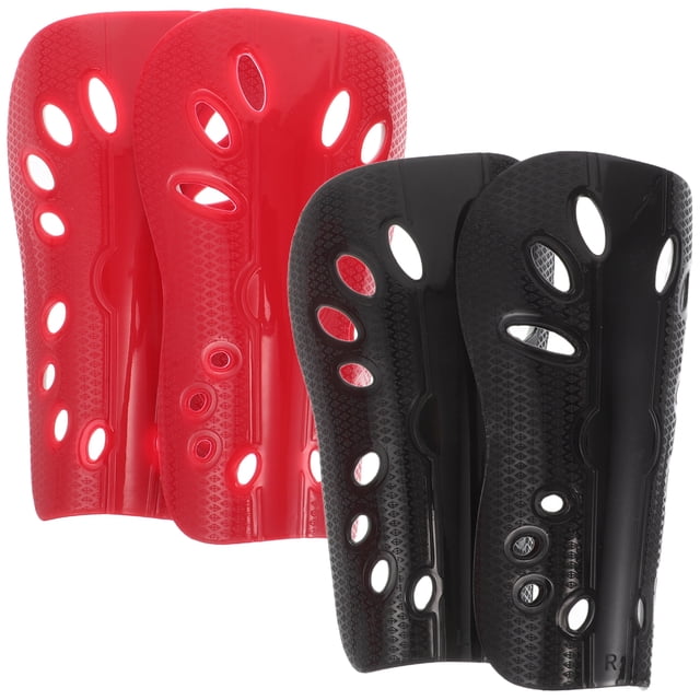 4 espinilleras de fútbol, equipo de protección para pantorrillas, transpirables, para adultos y niños, equipo de protección para jugadores de fútbol