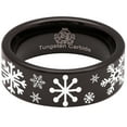 thumbnail image 5 of Snowflake Tungsten Carbide Ring, 5 of 9
