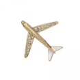 thumbnail image 1 of 6x Broche De Avión Pin De Solapa Simple Portátil Exquisito Para Abrigo De Bufanda De Baile, 1 of 8