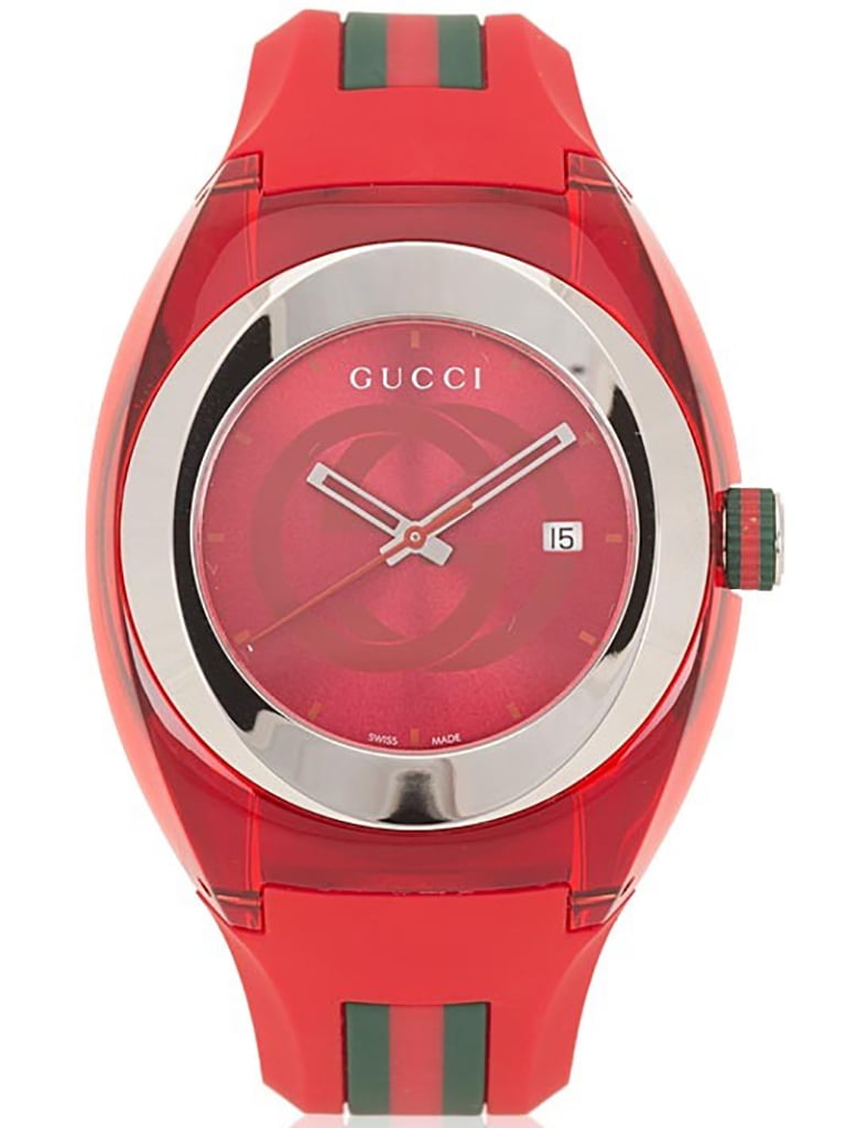 Gucci Sync XXL Red Rubber Unisex Watch 