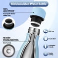 thumbnail image 4 of Neihepal 12oz Stainless Steel Insulated Water Bottle, BPA Free Cola Flask, Keeps Cold 24H Hot 12H (Green Blue,1), 4 of 7