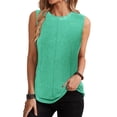 thumbnail image 5 of Sherrylily Women Tank Tops Crew Neck Sleeveless Casual Loose Fit Tee Shirts S-2XL, 5 of 7