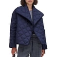 thumbnail image 2 of Chaquetas Acolchadas Ligeras con Cuello de Solapa y Botones, con Bolsillos. Azul Real L, 2 of 10