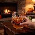 thumbnail image 4 of Halloween Wine Glasses, Pumpkin Ghosts Stemless Wine Glasses, Transparent Glass Cup, Cute and Spooky Halloween Glass Cup for Fall Home Decor, 4 of 7