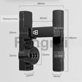 thumbnail image 3 of For 180 Degree Barn Door Lock Latch Fluorescent Secure Your Home, 3 of 5