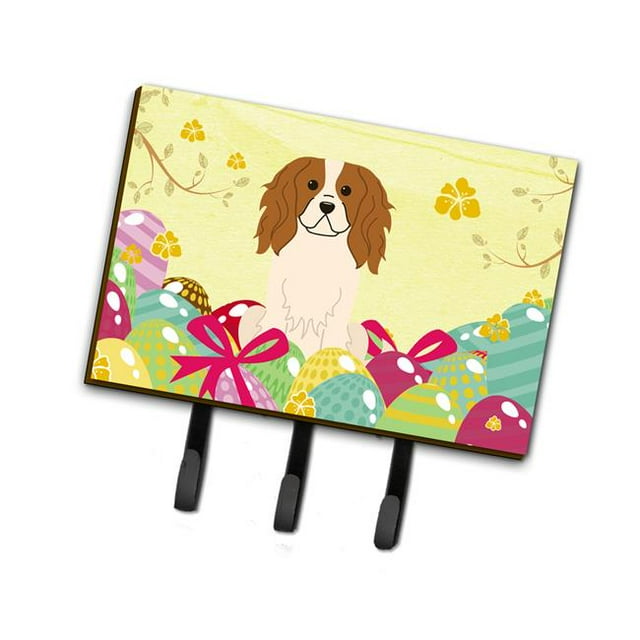 Carolines Treasures BB6058TH68 Easter Eggs Cavalier Spaniel Leash or Key Holder