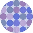 thumbnail image 1 of Ahgly Company Machine Washable Indoor Round Transitional Blue Angel Blue Area Rugs, 6' Round, 1 of 7