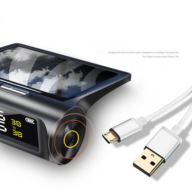 Monitor inalámbrico de presión de neumáticos Bling Bling 4 sensores TPMS carga Solar USB