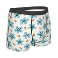 thumbnail image 2 of KLL Flower Leaves Men's Cotton Boxer Briefs Underwear-Medium, 2 of 8