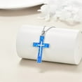 thumbnail image 3 of Cross Necklace Sterling Silver Religious Cross Pendant Jewelry Christian Gifts for Women Men, 3 of 10