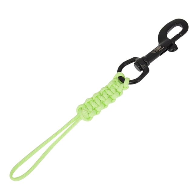 Garfios de buceo Gancho de seguridad con perno giratorio para buceo grado marino acero inoxidable 316 con cordón de cuerda trenzada cuerda de seguridad antipérdida para equipo de buceo BCD