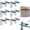 Polished Chrome-12PCS, variant on Hardware Brackets Polished Chrome (Pack of 2) Adjustable Wall Mount for Shelves