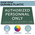 thumbnail image 4 of ADA CENTRAL SIGNS - 6" X4" Authorized Personnel Only Sign - ADA Compliant Tactile Graphics Grade 2 Braille Text | Wall Mount Plastic Signs for Offices, Hotels, Schools, Apartments & Restaurants, 4 of 7