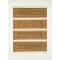 thumbnail image 2 of Émile Prisse d'Avennes 19x24 Black Ornate Framed Double Matted Museum Art Print Titled: Arabesques; Moristan Hospital; Details of Beams and Friezes (13th Century) (1877), 2 of 5