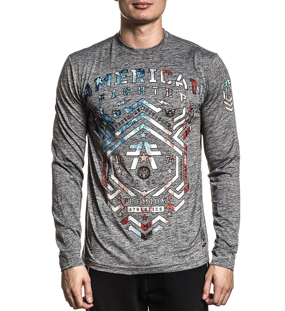 American Fighter Mens Kingsford TMT Long Sleeve Tee TShirts Men Shirts