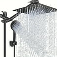 thumbnail image 4 of Shower Head Combo,8 Inch High Pressure Rain Shower Head with 11 Inch Adjustable Extension Arm and 3 Settings Handheld Shower Head Combo with Long Hose, 4 of 19