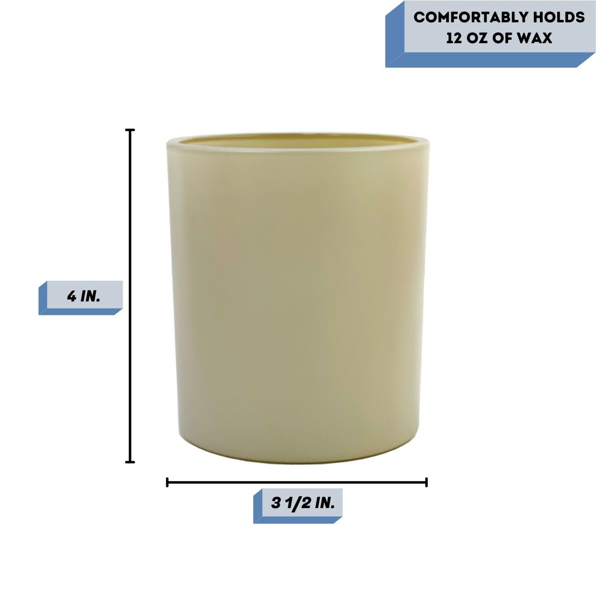 14 oz. Havana Matte Nude Empty Candle making Jar candle vessels for DIY candle-making projects (Box of 12) FREE SHIPPING