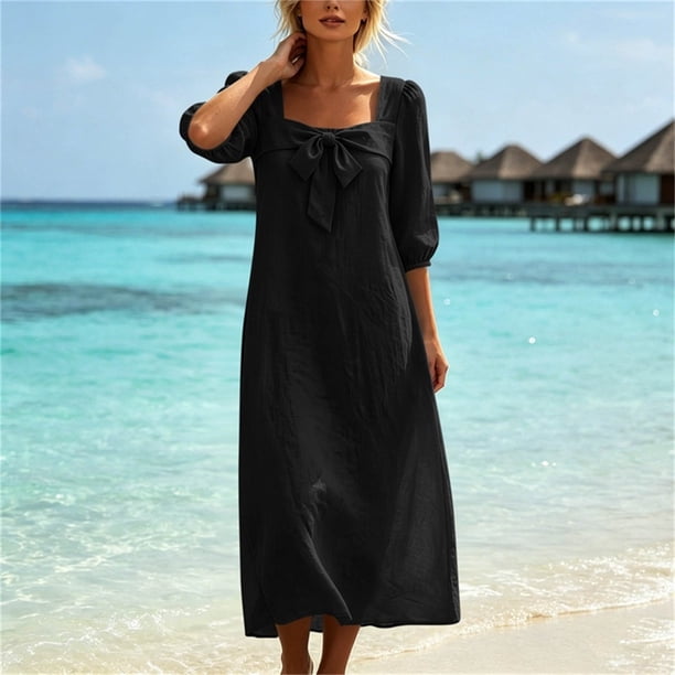 knot a line dress SLEEVELESS KNOT A-LINE DRESS  Anutamaya