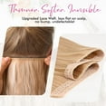 thumbnail image 3 of Invisible Wire Hair Extensions with Thinner Softer Lace Weft 12" Invisible Wire Hair Extensions, 3 of 8