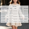 thumbnail image 4 of YUANxueke Long Bell Sleeve Ribbed Knit Dress for Girls Casual Crewneck Fashion Fall Winter Outdoor Dress for 5-15 Years, 4 of 8