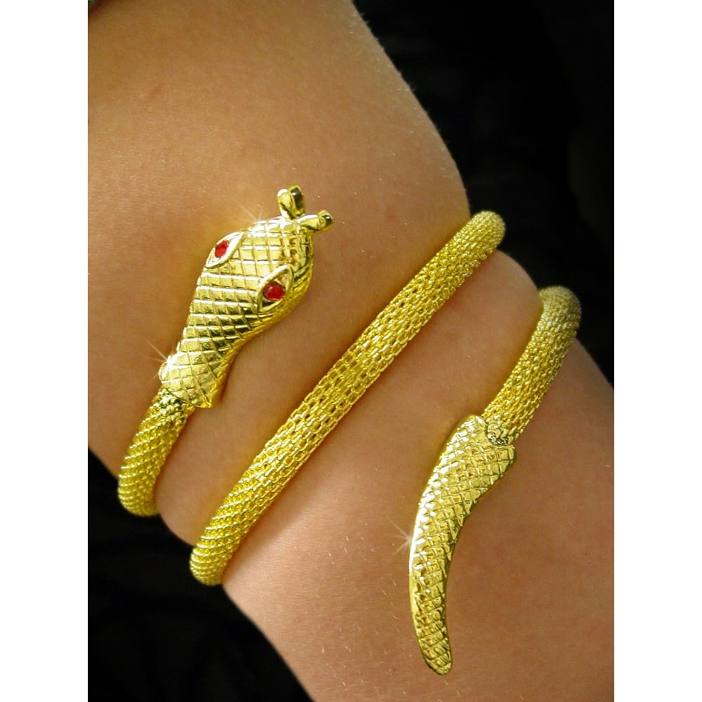 Snake Armband Woven Gold - Walmart.com - Walmart.com