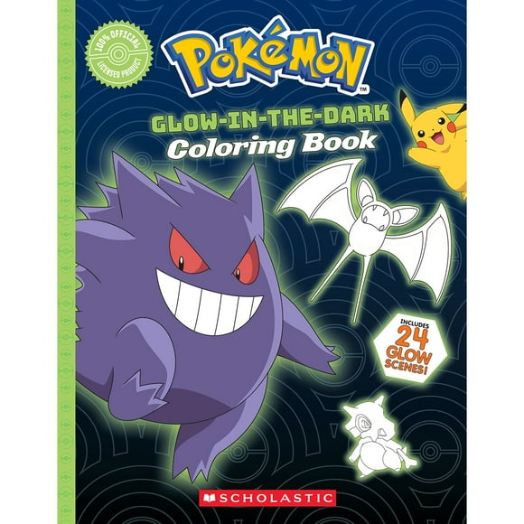Pokémon Glow-in-the-Dark Coloring Book, Paperback