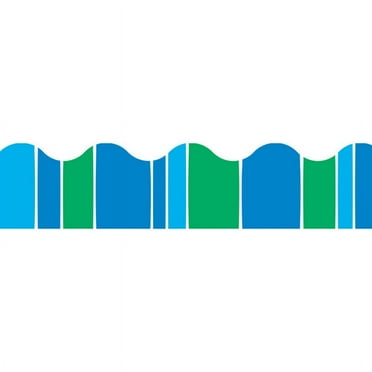 Trend Enterprises 2.25 x 39 Inches Stripe-tacular Cool Blue