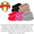 thumbnail image 3 of 2 Pcs Seat Belt Buckle Holder, Car Rear Seatbelt Buckle Booster for Easy Access, Universal Auto Safety Belt Buckle Guard Cover, Pink, 3 of 9