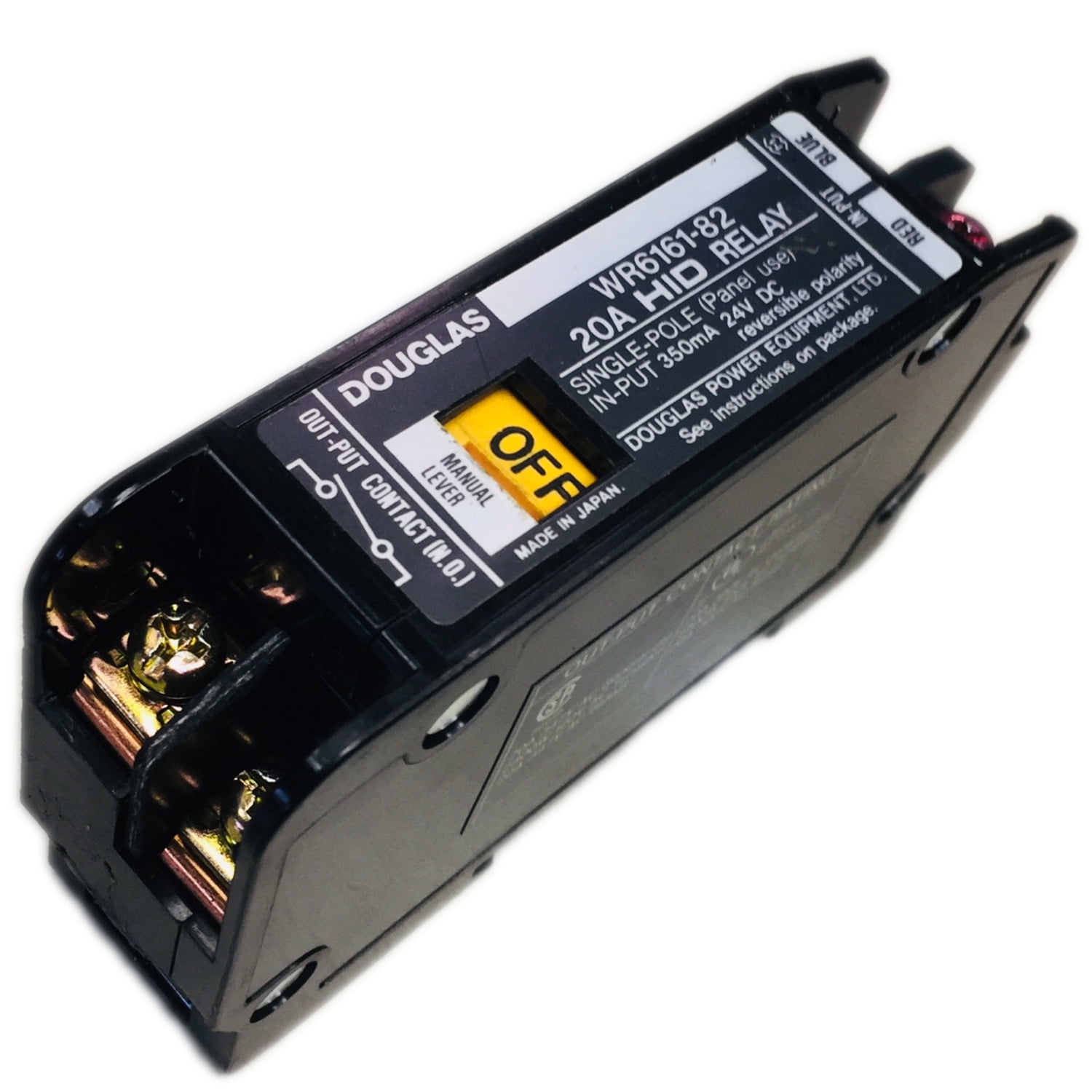 Douglas WR616182 Latching HID Lighting Control Relay, 1P, 24Vdc 350mA