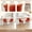 Orange, variant on White Faux Leather Adjustable Swivel Stools Set of 2, Air Lift Counter Height Bar Stools for Kitchen Island