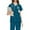 Turquoise_Z12^912, variant on Fabrcox Navy Blue Scrub Sets for Women Nurse Top and Drawstring Waist Pants S-Xxl Loose Fit Casual V Neck Scrub Suit with Multi Pockets Pink S