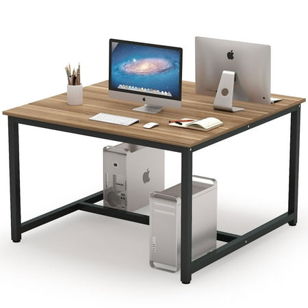 Tribesigns Computer Desk 47 X 47 Inch Extra Large Two Person Desk