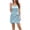 Sky Blue, variant on BRGZLK Women's Summer MIni Dresses Summer Fashion V-Neck Polka Dot Tie Waist Soft Comfortable Casual Vacation Beach Sundress Pink S